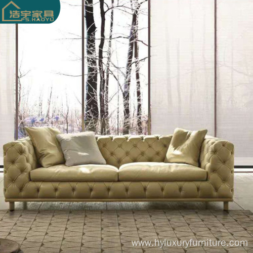 luxury chesterfield sofa american living room set modern